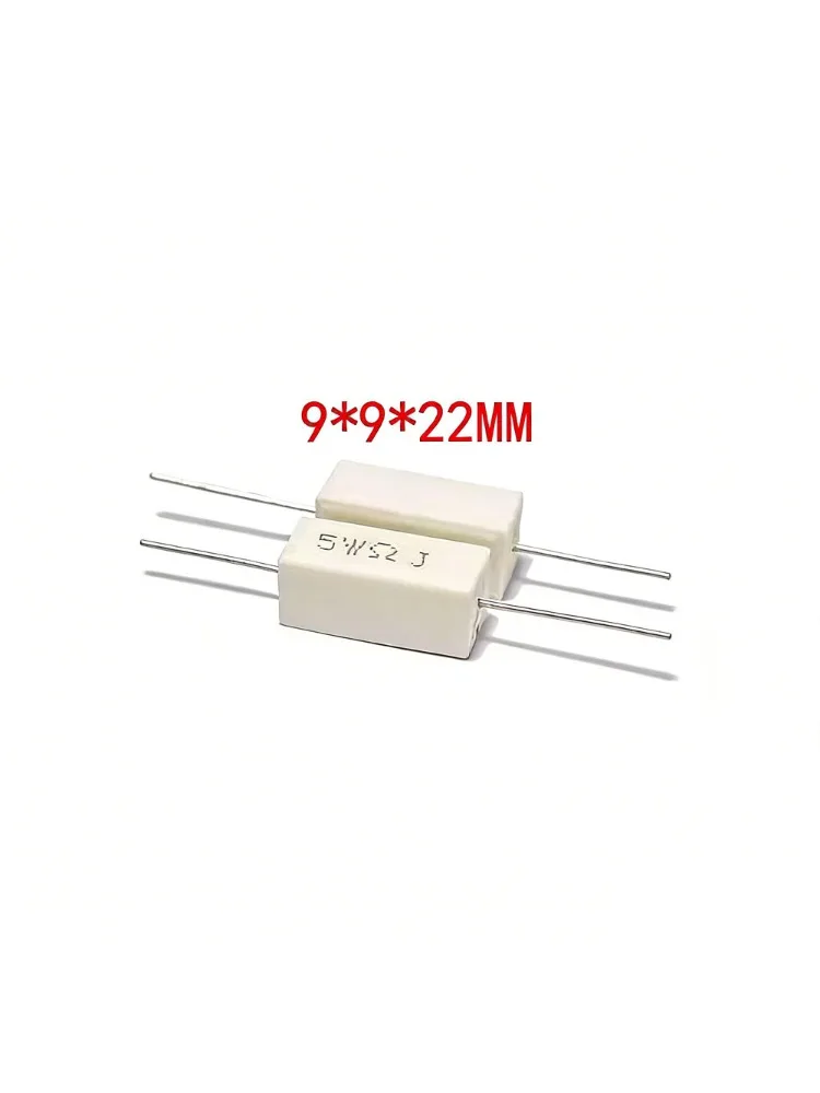 10 szt. rezystorów cementowych 5W 5% o opornościach 0,1 ~ 10K 0,1R 0,5R 1R 10R 100R 0,22 0,33 0,5 1 2 5 8 10 15 20 25 30 100 1K 10K omów — zdjęcie produktu 2