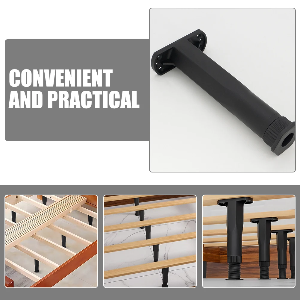 

4pcs Adjustable Furniture Legs 18-34.5cm Sturdy Plastic Support for Sofa Bed Frame Cabinet Replacement Chair Table Stool Legs