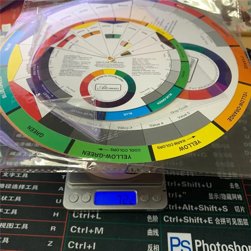 Makeup Paint Palette Color Matching Wheel Blending Chart for Nail Art Tattoo Painting and Crafts