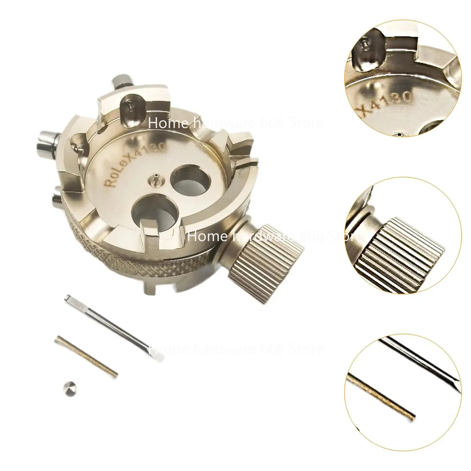 

Watch Repair Tool, Movement Holder 4130 Silver Movement Holder R0LeX-4130 Movement Holder
