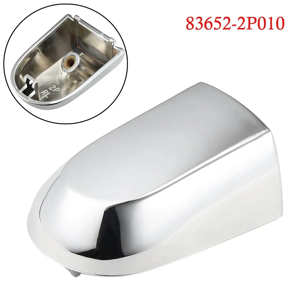 Handle Cover Exterior Door Handle For Kia For Sorento 2011 2012 2013 2014 2015 1pc 6.2x4.4cm 83652-2P010 Rear Left Silver Tone