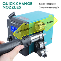 YIHUA 959D-II 700W Rework Station with Easy Plug-pull Nozzles Hot Air Gun Welding Station Digital Temperature Calibration
