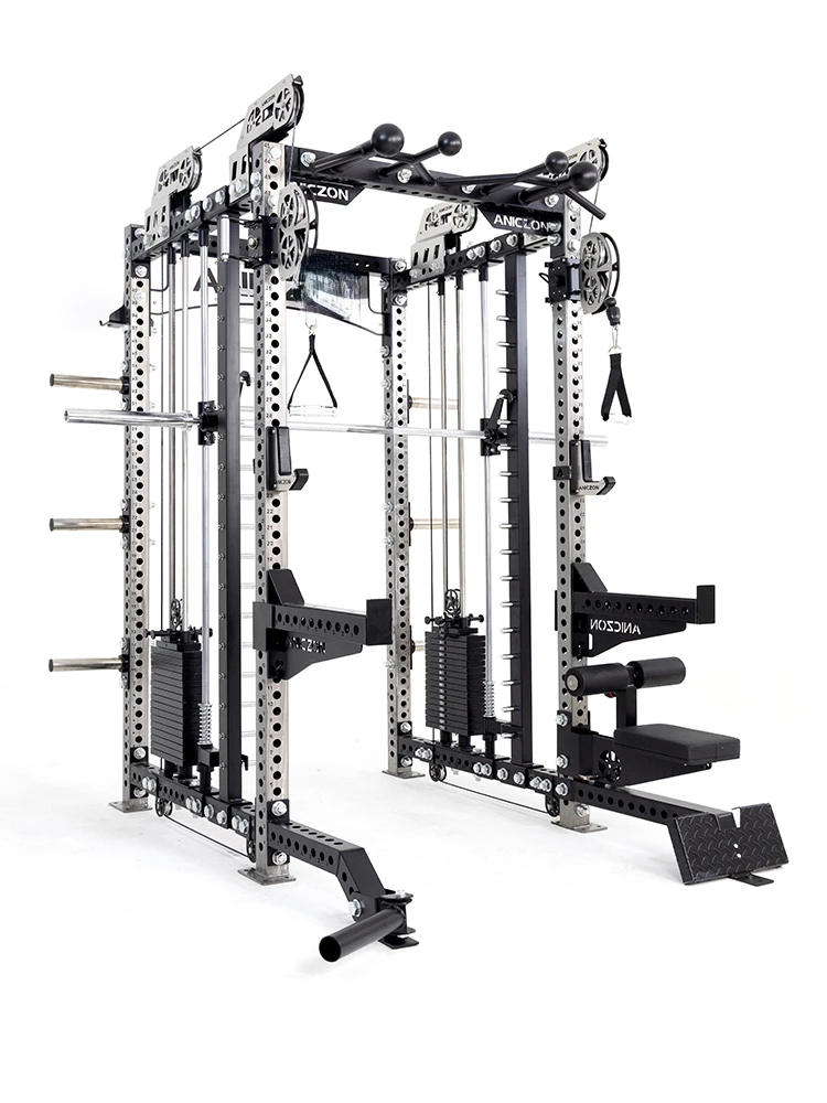 Aniczon Gantry Fitness Equipment Household Squat Rack Multi-Functional Commercial Counter Balanced Smith Machine