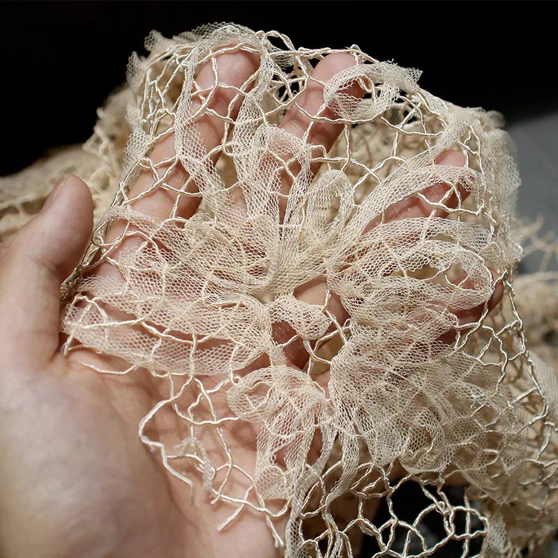 

Ткань для штор 50x125 см с абрикосовым цветочным узором, дизайнерская ткань для пошива одежды, аксессуары для рукоделия и DIY