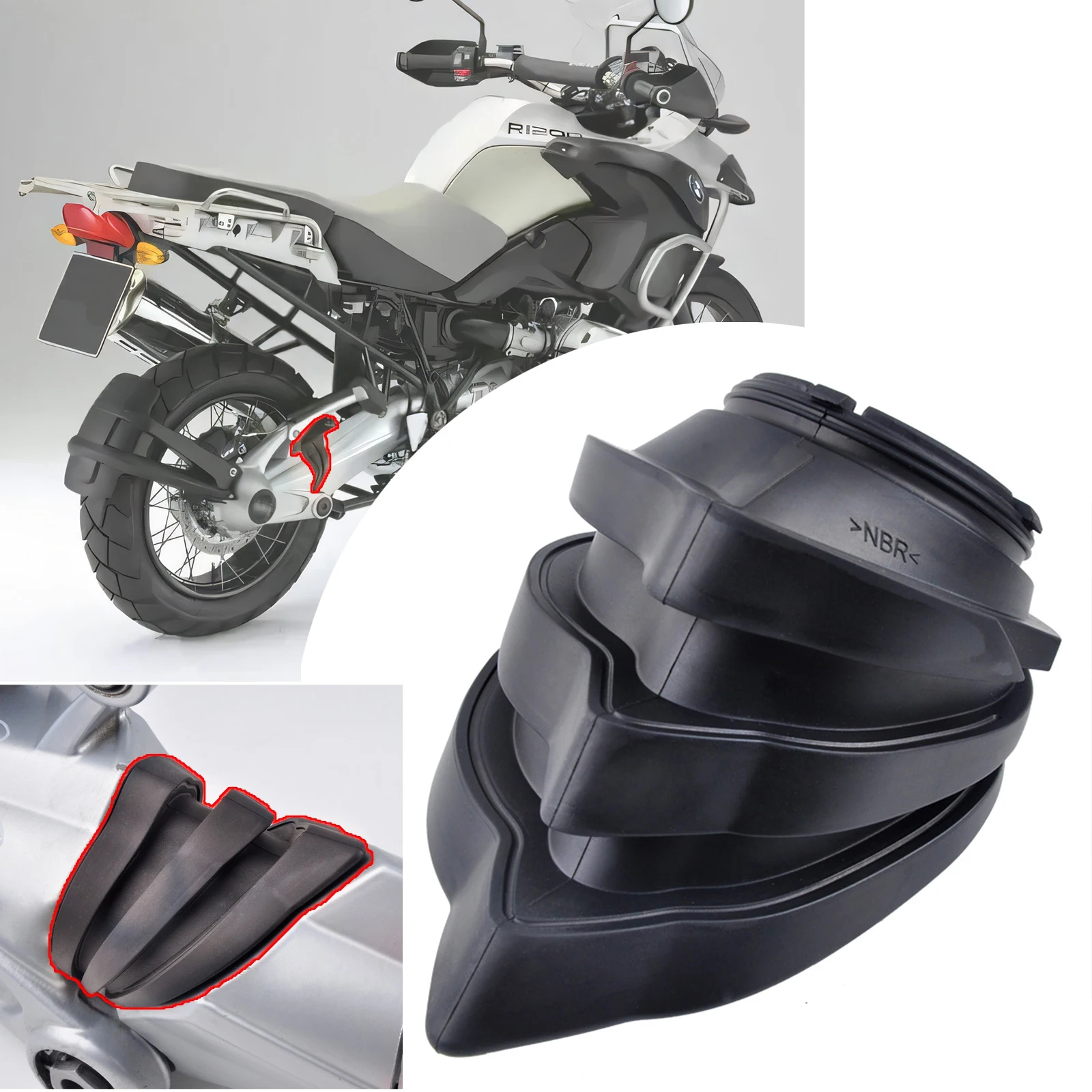 

Panical For BMW R nineT Urban G/S R1200GS Adventure ADV R1200R R1200RT R1200S/T R900RT Shaft Transmission Rubber Sleeve Boot