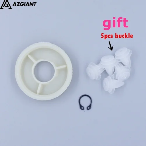 Motor elevador de vidrio para puerta y ventana de coche, engranaje de gusano PA66 de nailon, motor de elevación de ventana duradera, engranaje de plástico para Chery A3, 65T, 20x53x13mm