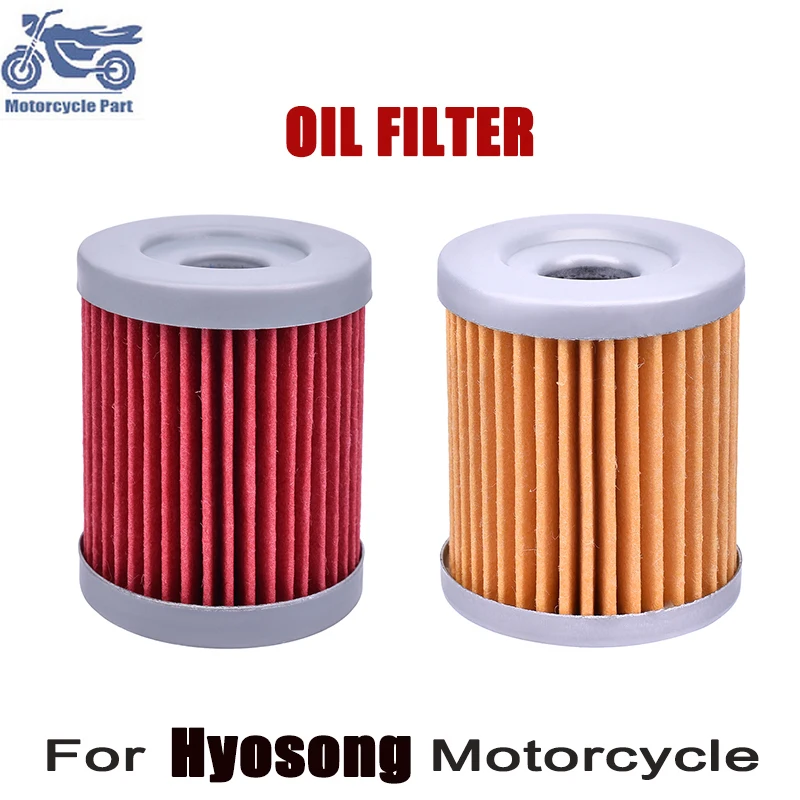 2pcs Motorcycle Oil Filter for Hyosung 125 Exceed GA125 GF125 GT125 GT250 Comet EFI GT125R GT250R GV125 GV250 RT125 RX125 XRX125