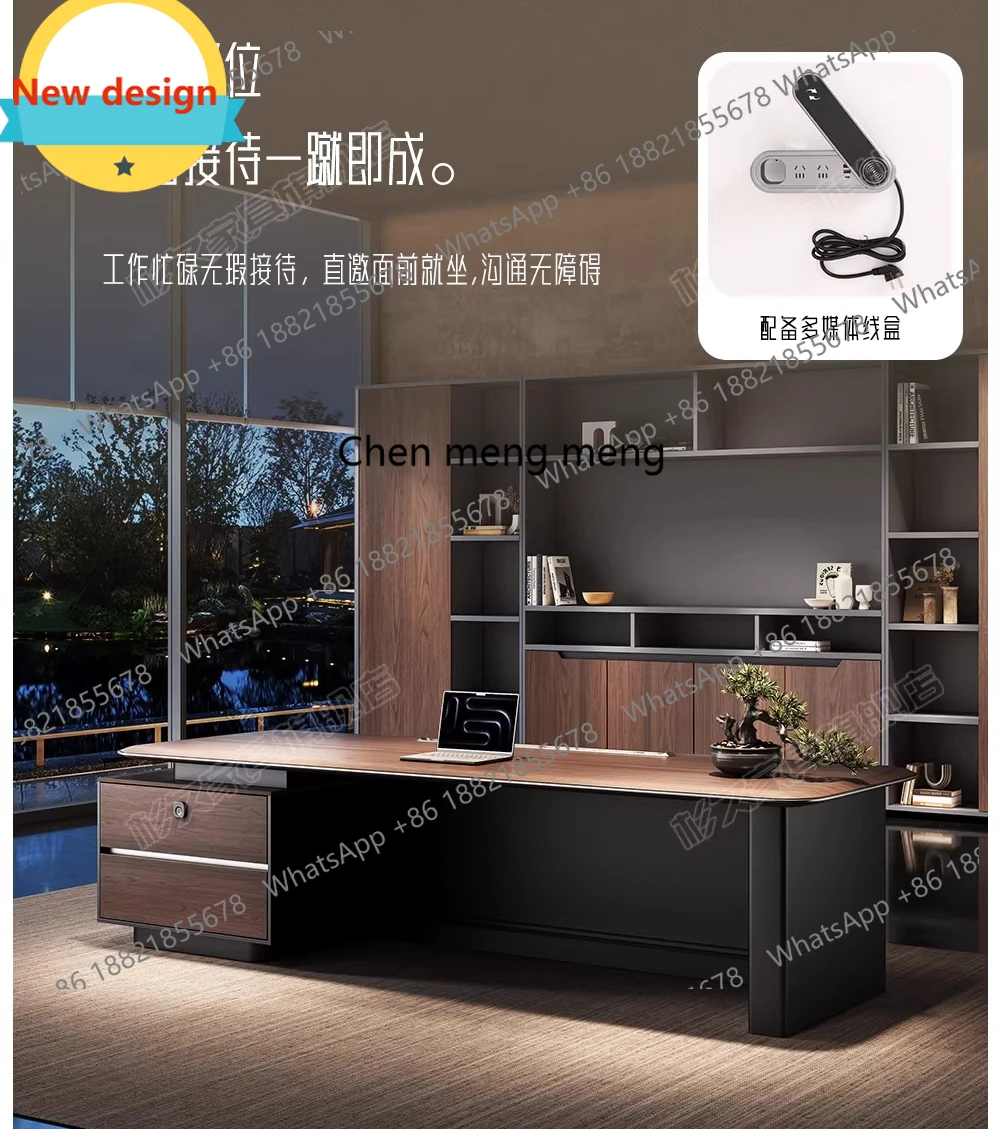 

B567 Комплект мебели для кабинета руководителя/президента: стол и стул в стиле лайт-люкс для представительных помещений и классов.