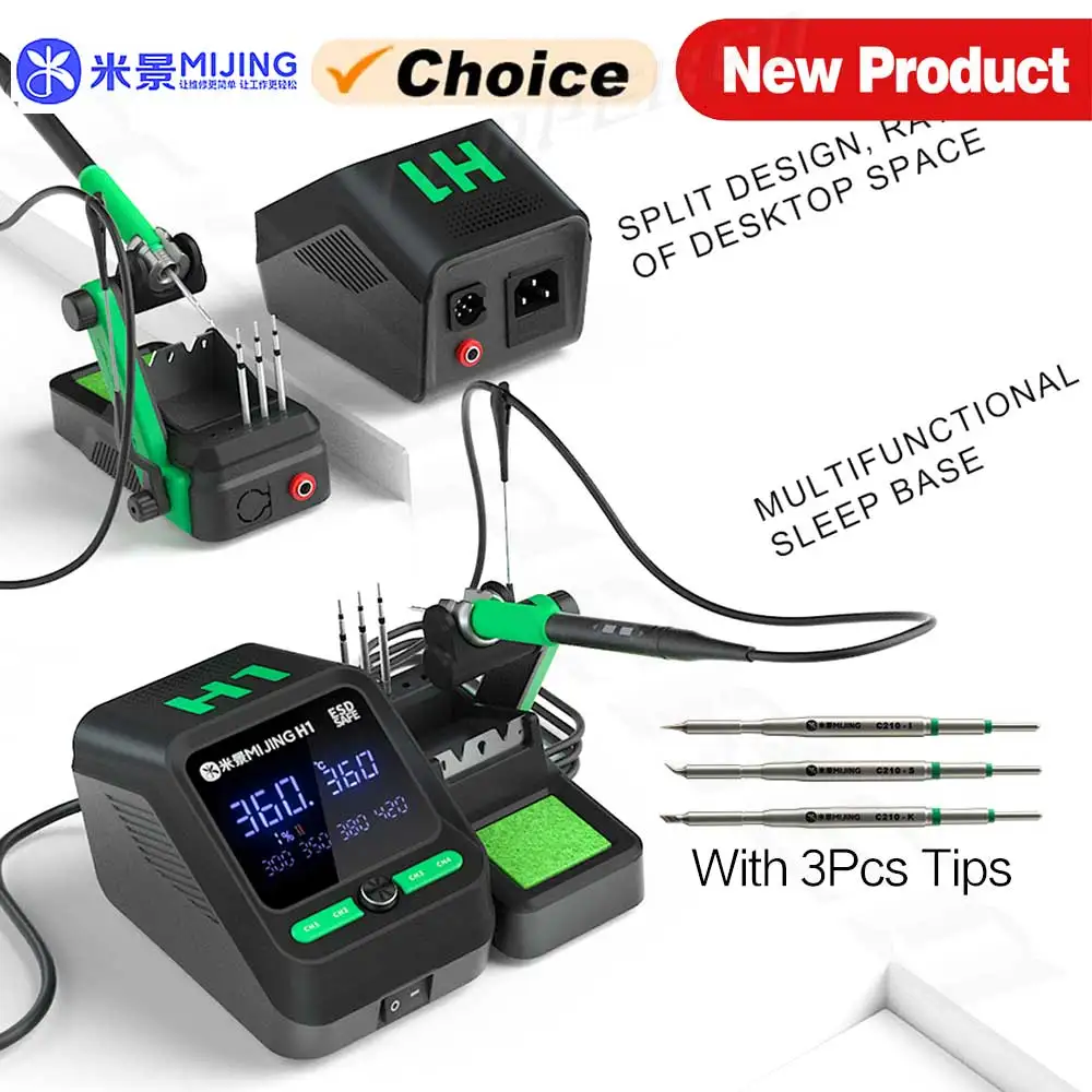 Mijing MJ-H1 Soldering Station for Mobile Phones Repair Intelligent Constant Temperature Welding Station C210 Welding Tools Set