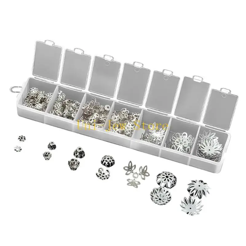 40GB Bead Cap Components Jewelry Metal Materials Quick Install Designs Multiple Size Compatibility