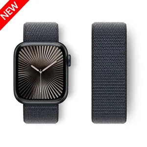 حزام نايلون لسوار ساعة أبل 44 مم 40 مم 45 مم 41 مم 46 42 مم 49 مم 44 45 مم سلسلة حزام iWatch 10 9 SE 7 6 5 4 Ultra 2 أعلى 8 مبيعات لسلسلة مفاتيح Nike - رقم 5