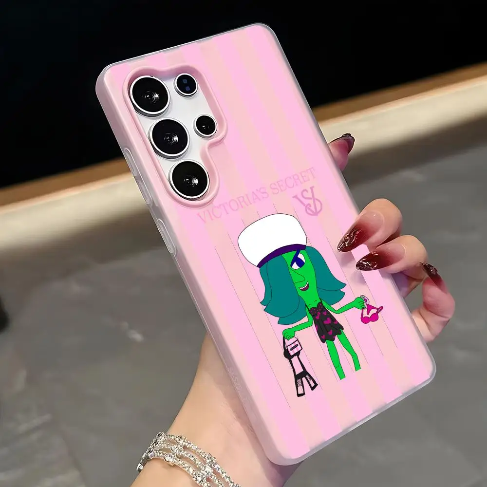 Fashion VS Secret Phone Case for Samsung Galaxy A 56 55 54 53 36 35 34 33 26 25 24 23 5G Jelly Dual Layer Pink Cover