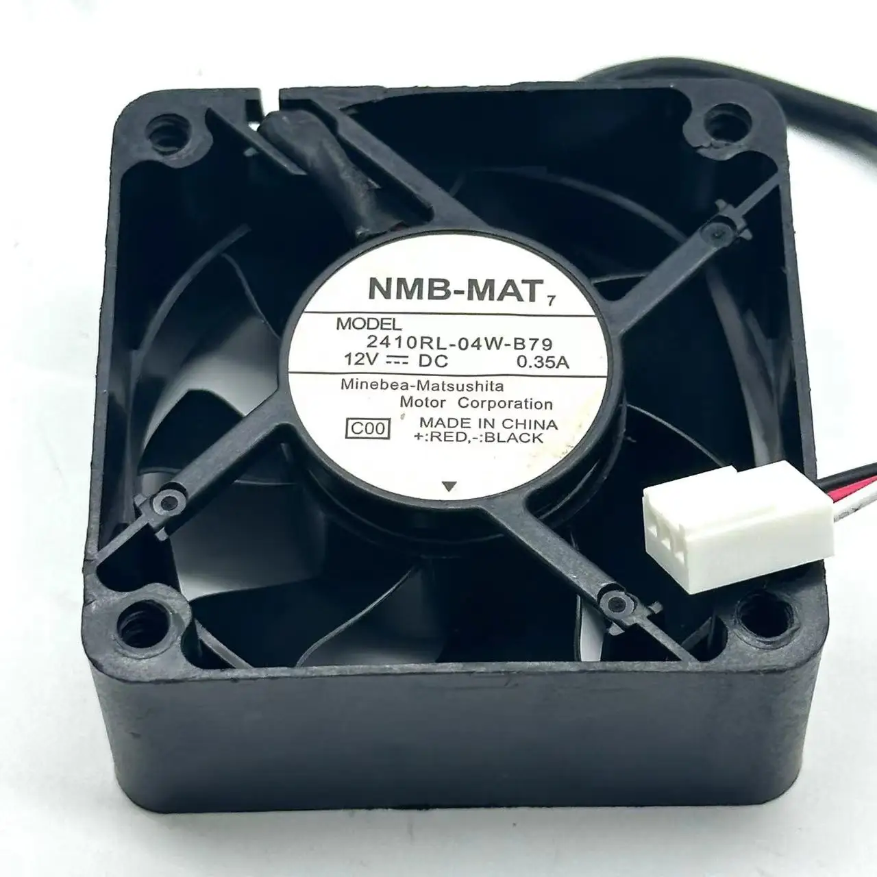 NMB-MAT 2410RL-04W-B79 C00 Server Cooling Fan DC 12V 0.35A 60x60x25mm 3-wire