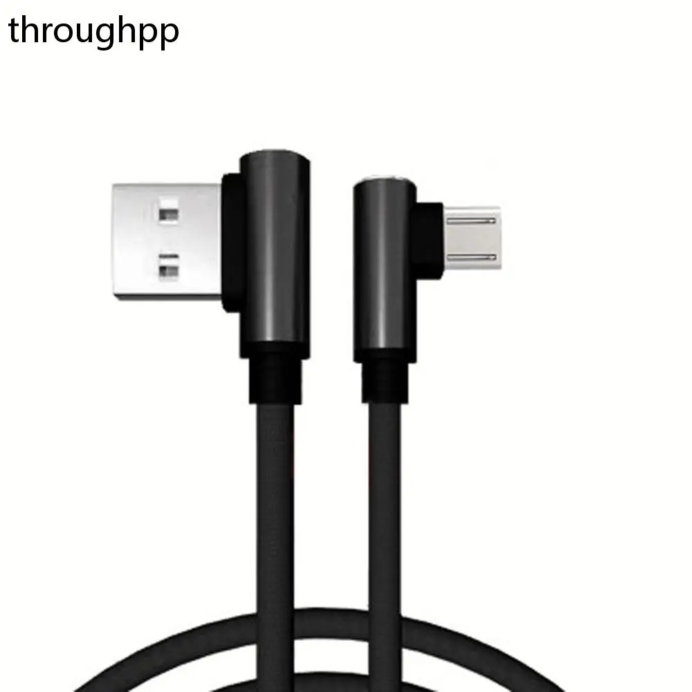 

1 PC 90 Degree 2.4A Practical Fast Charging USB Cable L Type Type-C Data Cable Mobile Accessories