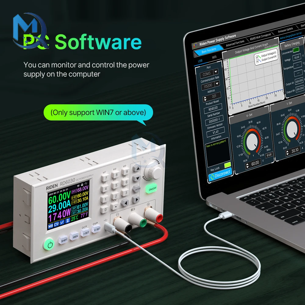 RD RD6030 RD6030W 60V 30A regulator napięcia DC cyfrowy 12V/36V/48V/60V regulowana ładowarka