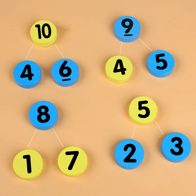 Educatief wiskundespeelgoed, interactief telspel voor kinderen, leuk leermiddel voor kleuters en peuters