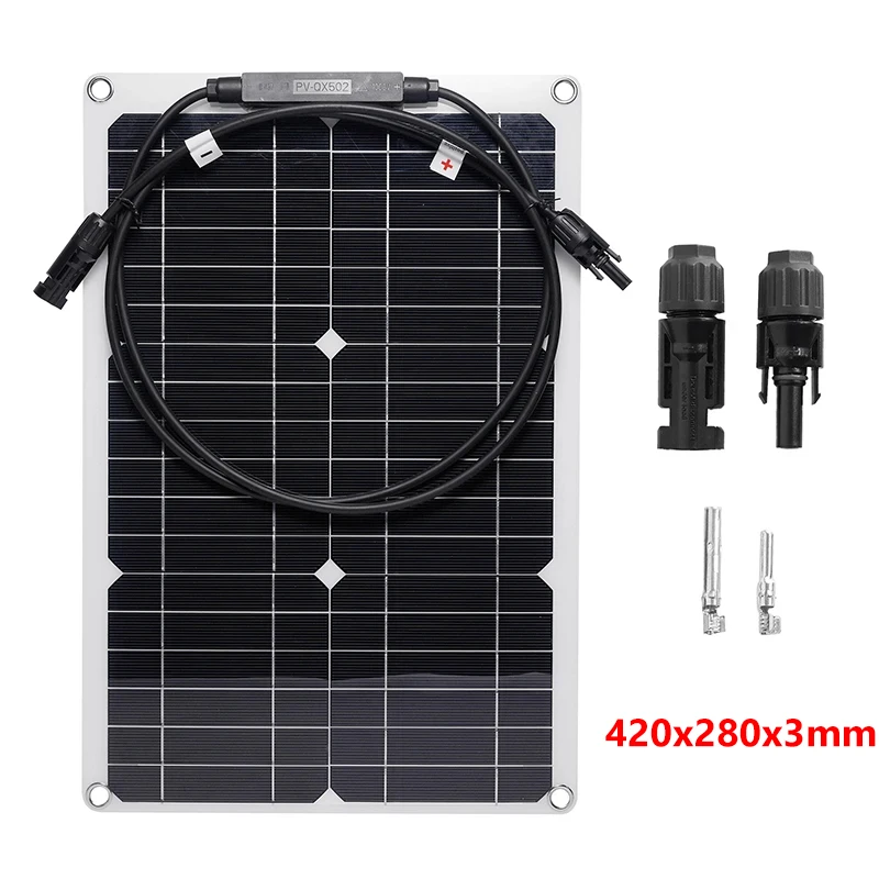 300W Flexible Solar Panel 18V Solar Cell With 10A-100A Controller Power Bank for Outdoor Camping Phone Car RV Yacht