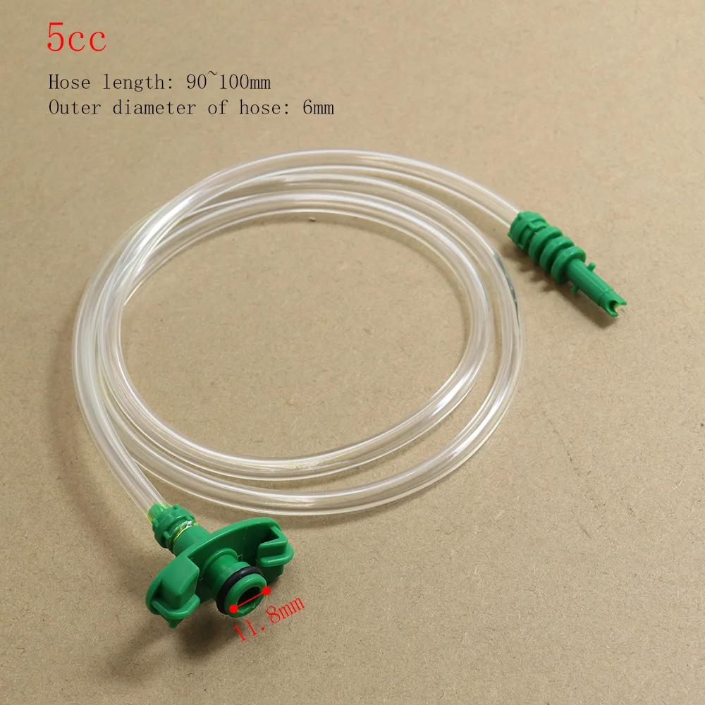 3cc 5cc 10cc 30cc/55CC Air Tube Tip Dispenser Syringe Barrel Needle Tip US Style Valve Connection Adapter