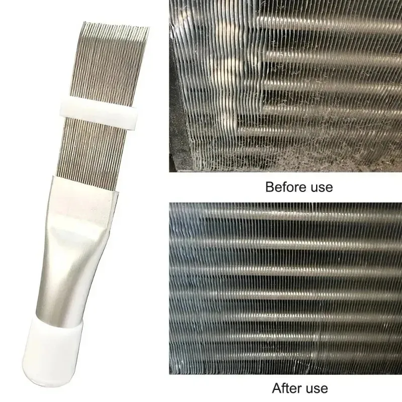 Air Conditioning Fin Cleaning Comb Stainless Steel Fin Straightener Brush Air Conditioner Cleaning and Dusting Tools