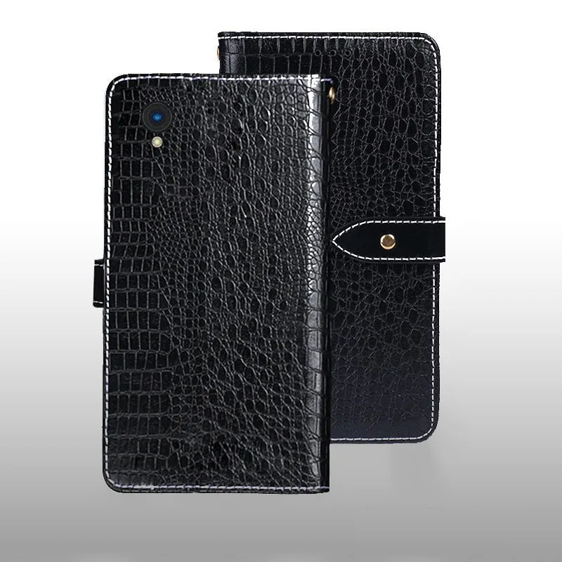 Funda con tapa para HiSense A5, Funda de cuero con patrón de cocodrilo, funda con ranuras para tarjetas, Fundas para HiSense A5