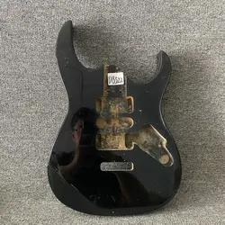 DB322 Black Color  Electric Guitar Body  Solid Wood HSH Pickups Tremolo Style DIY Guitar PARTS with Stock Item