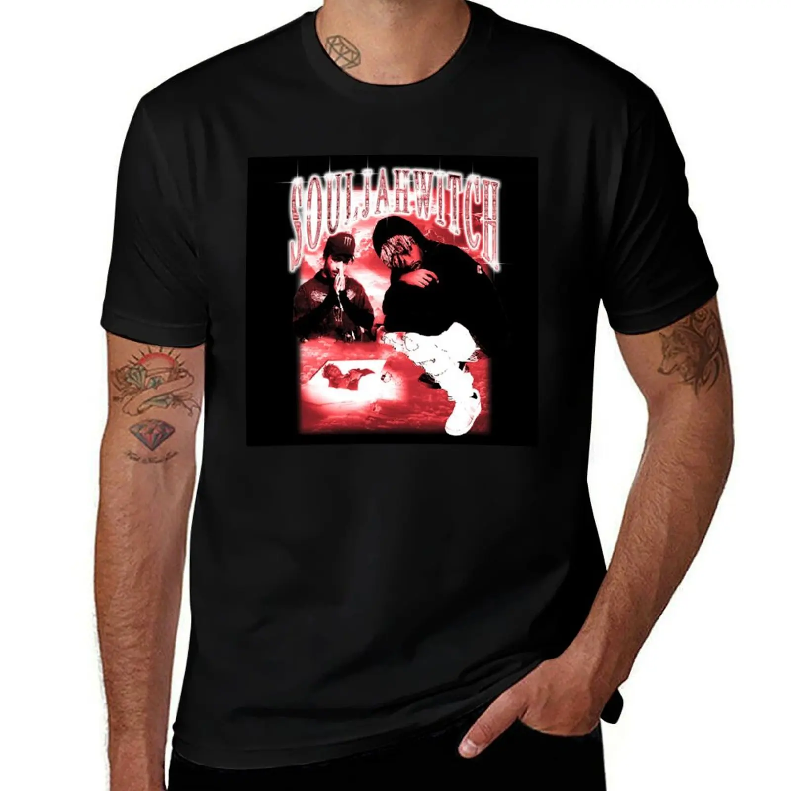 Lil Tracy Souljawitch T-Shirt Basic Short Sleeve for Men T-Shirt