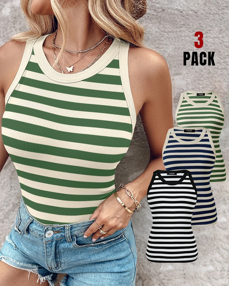 Beautiful Girls In Stock 2024 Summer Hot Selling Hot Selling Casual Round Neck Sleeveless Tight Fitting Vest Y2K Clothing