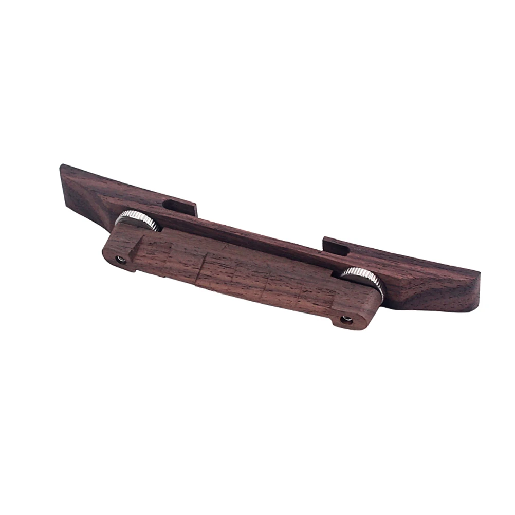 

Roller Saddle Guitar Bridge Brown Arc Design Adjustable Lightweight Height Bass Guitar Parts Replacement Upgrade
