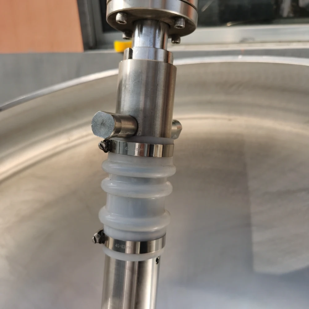 100L Gas Steam Jacketed Cooking Kettle Boiling Frying Cook Beans With Stir Agitator Mixer Cooker Machine,High-quality