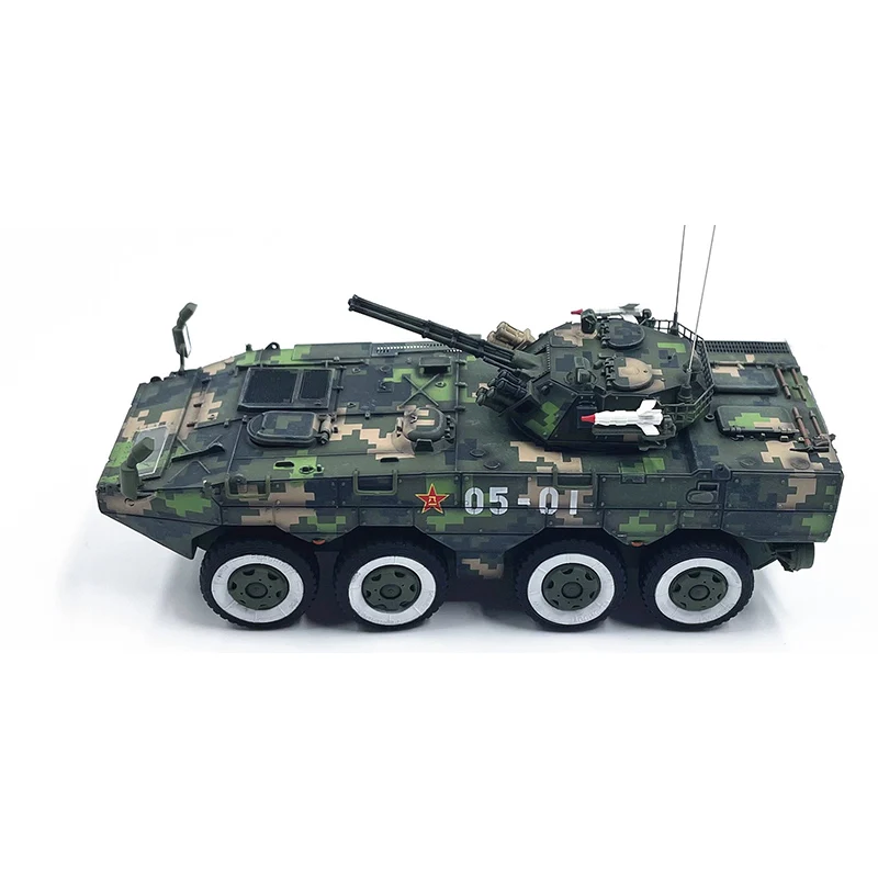 1: 72 Chinese ZBL-08 wheeled armored vehicle (jungle camouflage) body number random static finished product model