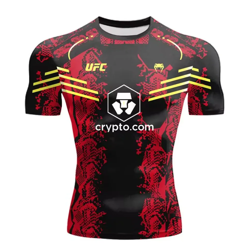 เสื้อยืดระบายอากาศแห้งเร็วสำหรับผู้ชายและผู้หญิงที่ขายดีที่สุดใน UFC นี้เป็นเสื้อกีฬาลำลองสำหรับฤดูร้อน