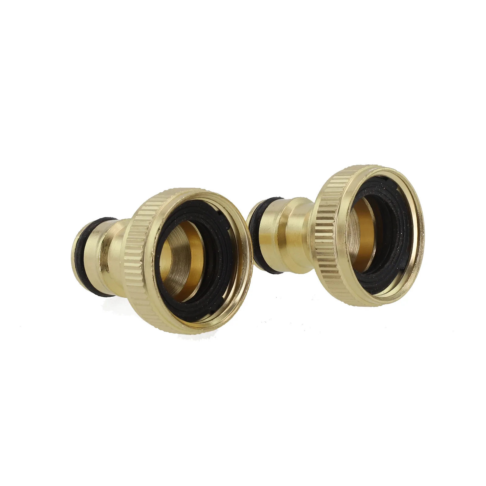 Convenient Brass Garden Faucet Hose Tap Water Adapter Connector 3/4 to 1/2 Thread Prevents Leaking Easy Installation