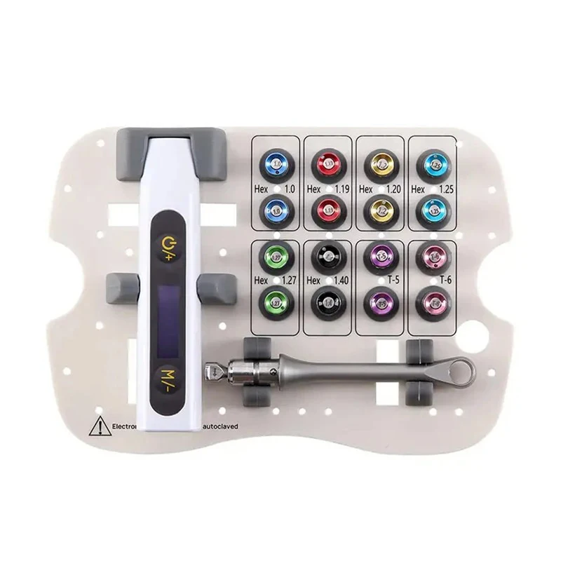 

Dental Implant Torque Screwdriver Wrench Dental Implant Repair Tools * 16pcs Screws Bits Universal Implant Torque Wrench Tool