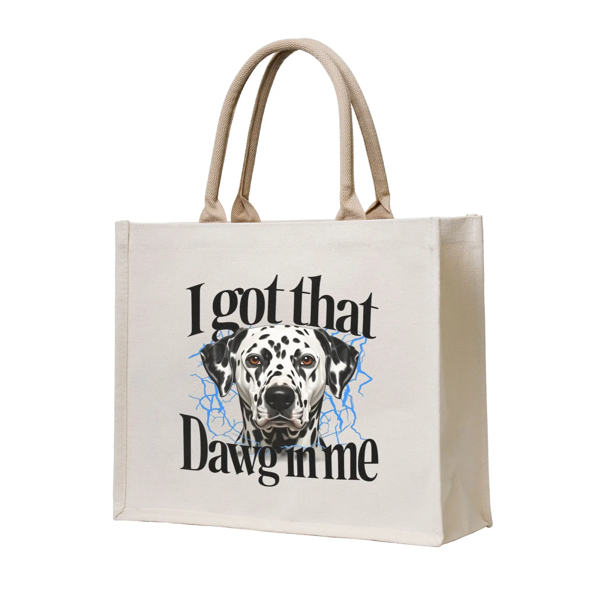 

Сумка-шоппер I Got That Dawg In Me 101 D-Dalmatians в стиле аниме, большая вместительная сумка через плечо с мультяшным изображением собаки, для покупок и повседневного использования