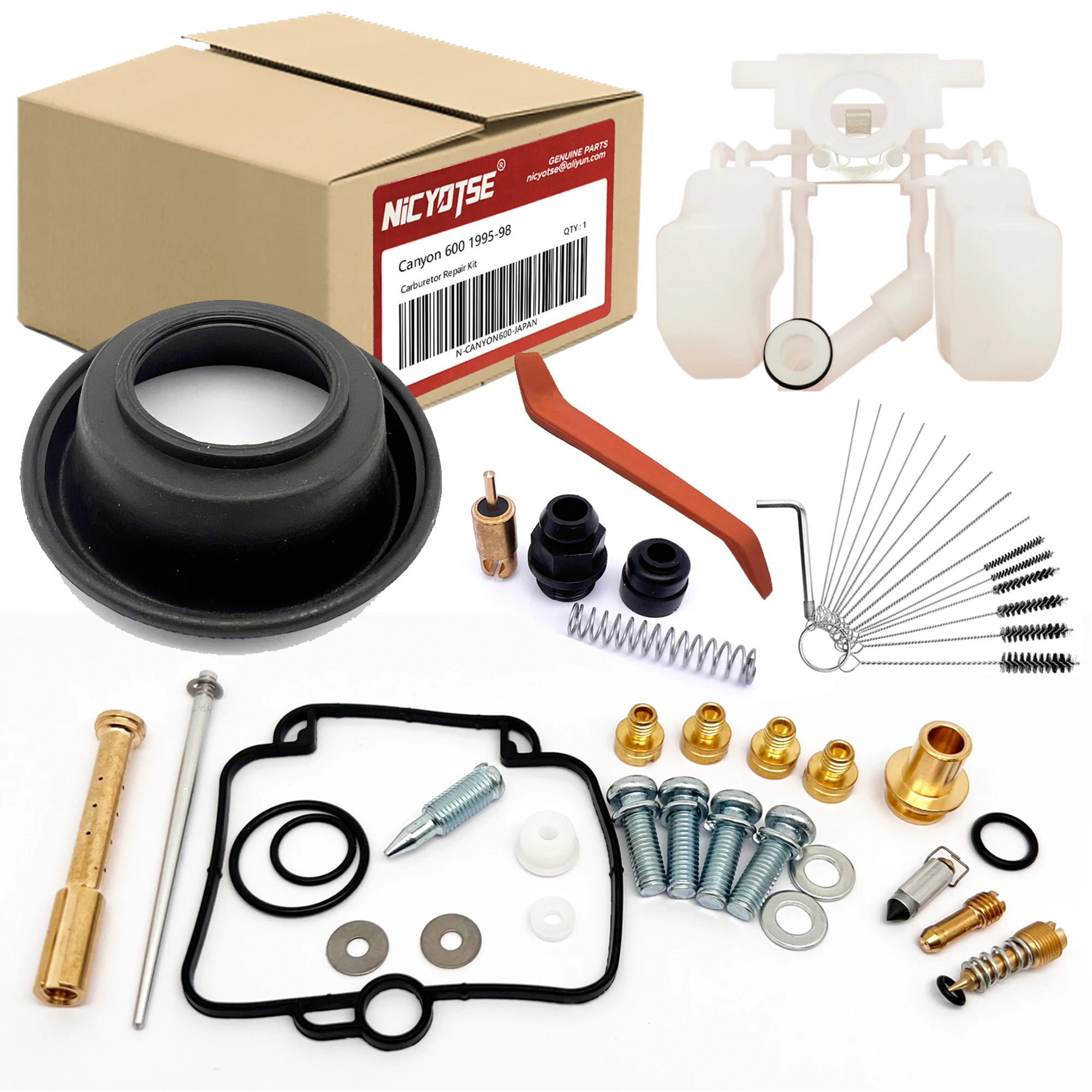 Carburetor Repair Kit Compatible with CAGIVA CANYON 600 1995-98 Motorcycle