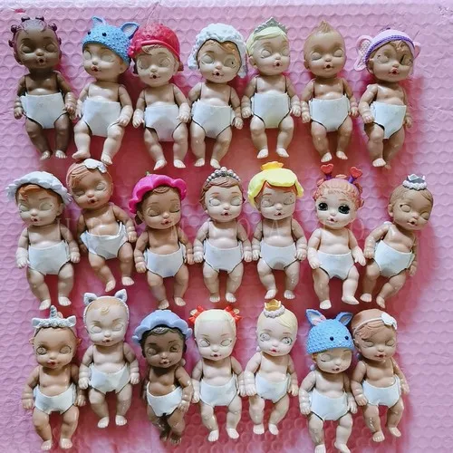 Ensemble de poupées pour bébé, 1 pièce/3 pièces/5 pièces/ensemble, Mini-sœur, poupon d'emmaillotage, maison de jeux pour bébé, cadeaux et jouets