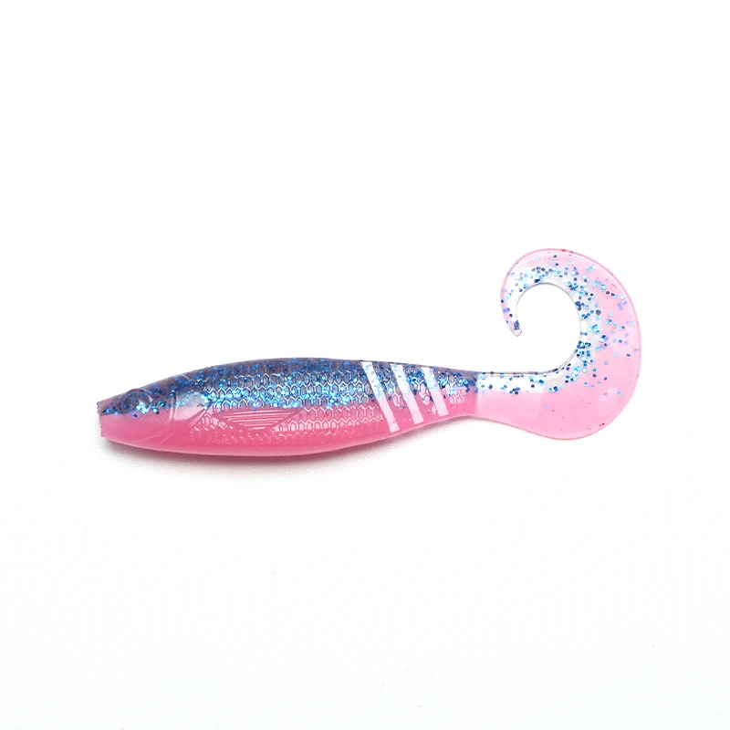 HAIMALUO Artificial Wobblers Fishing Lures Easy Shiner Soft Baits Silicone Shad Worm Bass lure Artificial Tackle Swimbait