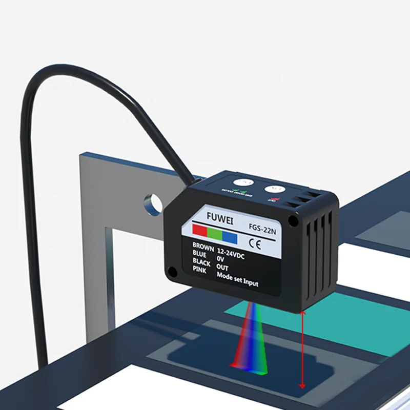 FUWEI Color Recognition Photoelectric Sensor Color Correction Photoelectric Switch RGB Color Sensor