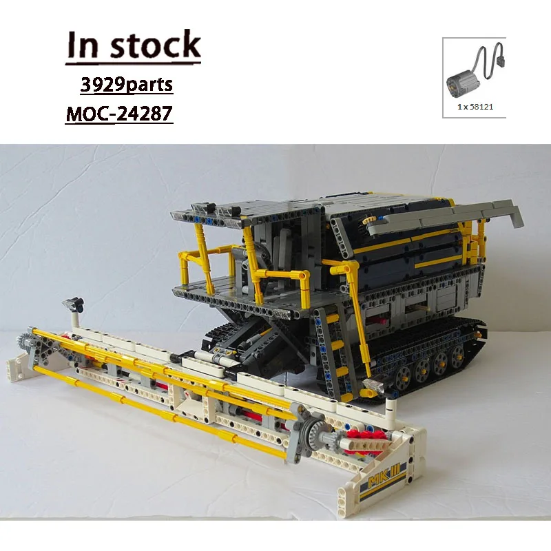 MOC-24287 シティ農業コンバインハーベスター ビルディングブロックモデル、3,929パーツ、男の子や子供向けのクリエイティブな誕生日おもちゃギフト