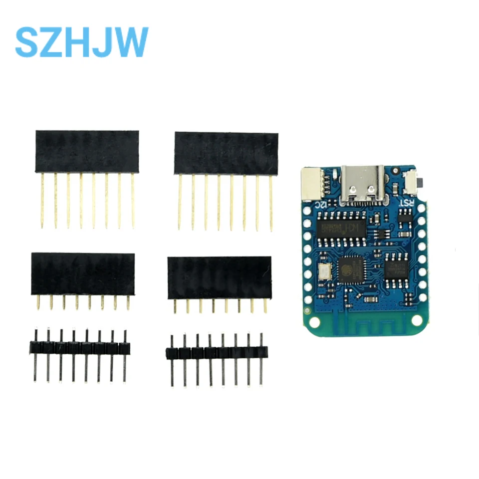 D1 Mini V4.0 ESP8266 WiFi Development Board Module Type-C USB Serial Port Interface 3.3V 5V 4MB Flash 80/160MHz