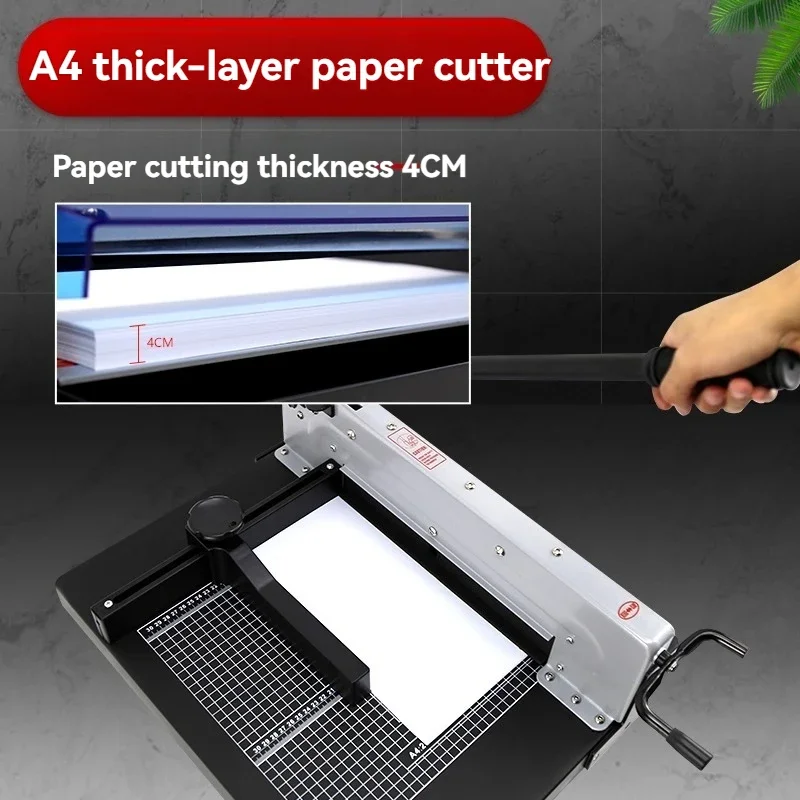 2025 A4 Zware 878 Dikke Laag Handmatige Foto Kleine Shear Verdikking Snijden Contract Tender Grote Papier Snijmachine