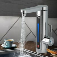 3300 W Electric Instantaneous Water Heater 360° Rotatable LED Tap Bathroom/Kitchen Instant Warm Tap Temperature Display