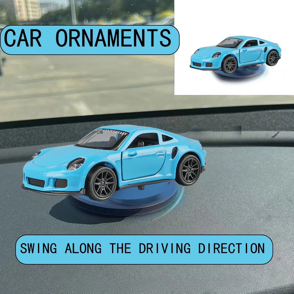 

Car Drift Rotating Ornaments Auto Dashboard Turning Racing Model Deco Carindividuality Center Console Decoration For 911 SPORT