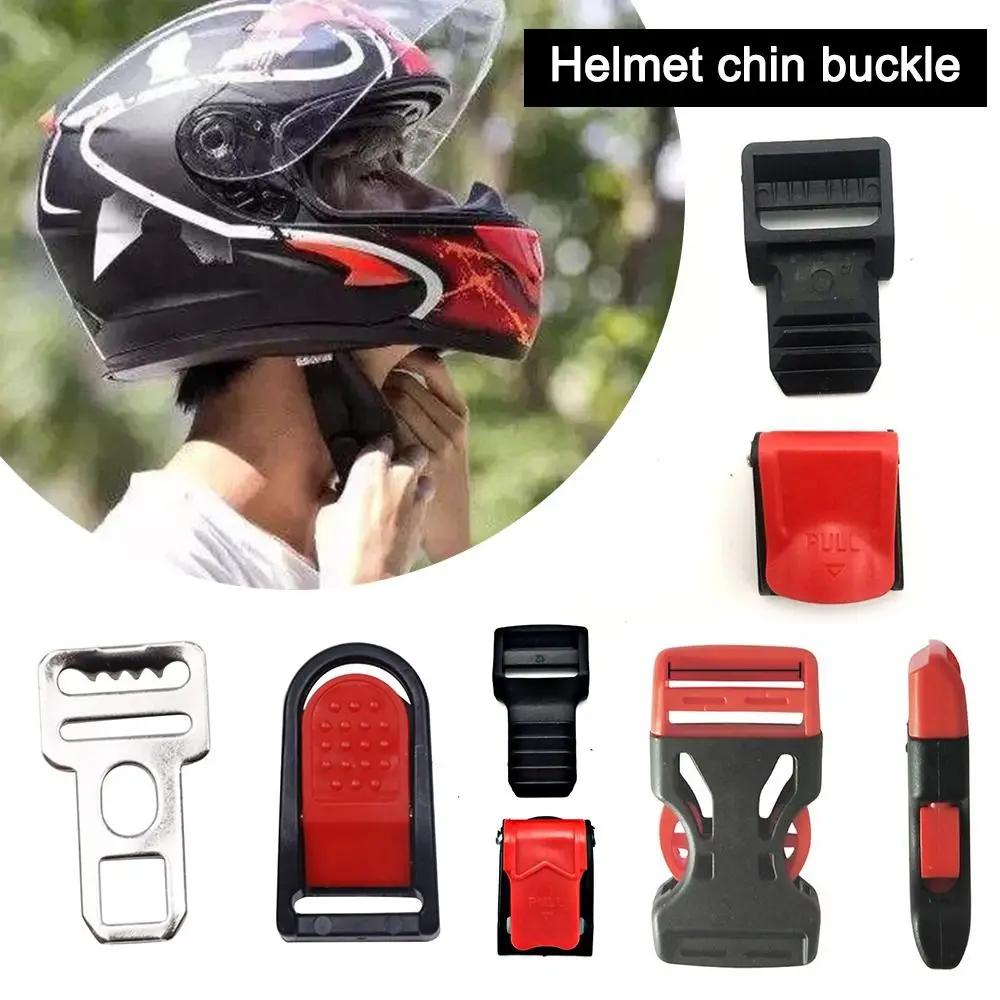 Plastic Motorcycle Helmet Lock Buckle Adjustable Quick Release Motorcycle Helmet Clip Bicycle Helmets Buckle