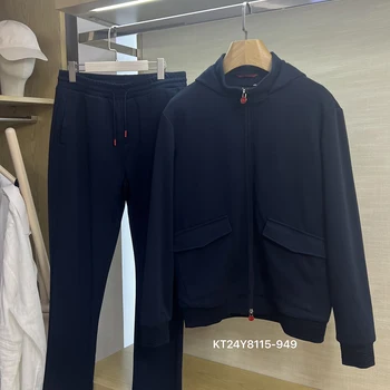 BILLIONAIRE BLKA CPTG 운동복 코튼 세트 남성용, 편안한 지퍼 품질, 스포츠 후드 빅 사이즈 M-4XL, 2025 가을 겨울 신상