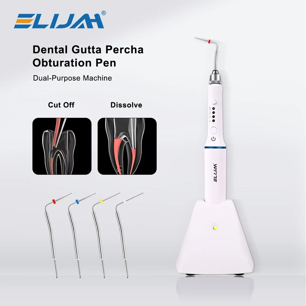 

ELIJAH Dental Cordless Gutta Percha Obturation System Gutta Percha Obturation Pen Endo Heated Pen Root Canal Filling System