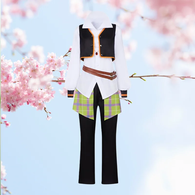 

Anime Lelouch Cosplay Lamperouge Costume White Shirt Black Vest Pants Full Set for Men Role Play Outfit Theme Party