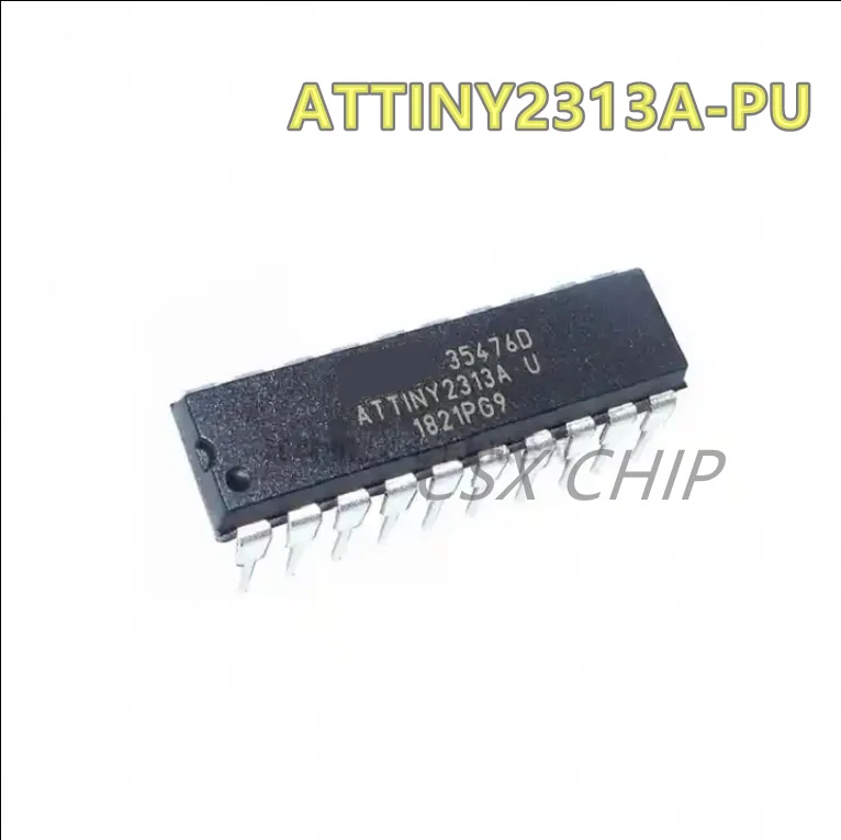 ATTINY2313A-PU ATTINY2313 DIP20 MCU 8-bit ATtiny AVR RISC 2KB Flash 2.5V/3.3V/5V 20-Pin DIP 10pcs/lot new and original in stock