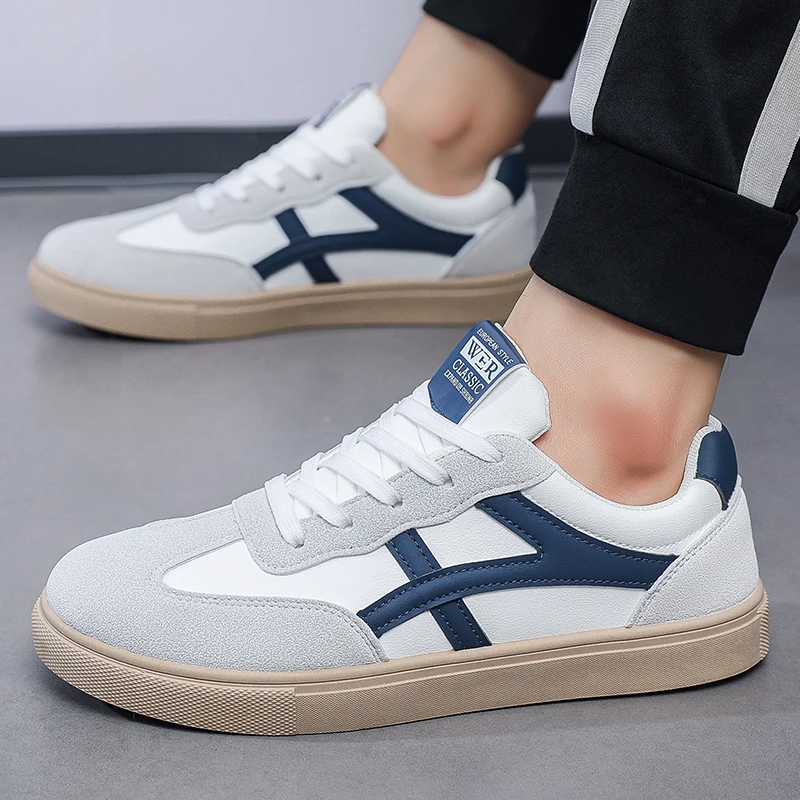 2026 Men Retro Sneakers Casual Shoes White Fashion Comfortable Daily street fashion Thick Soled Board Shoe Outdoor Footwear