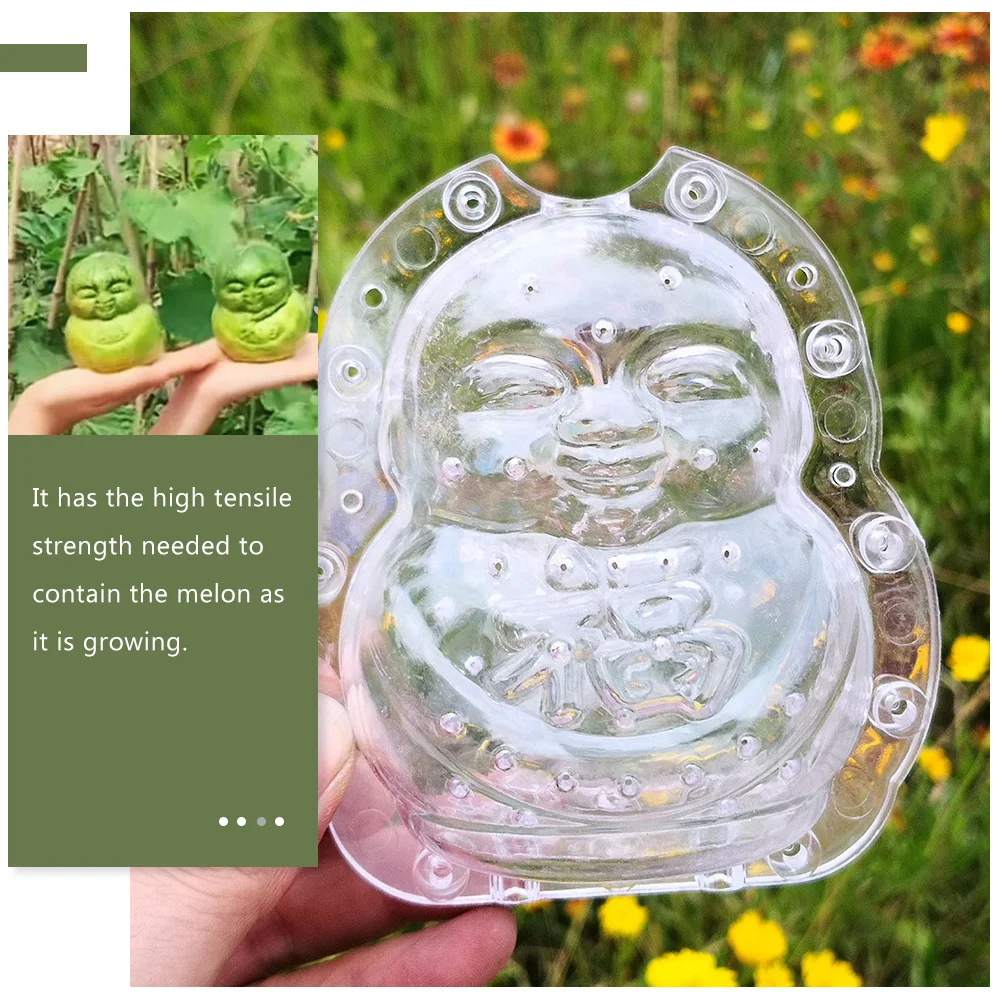 

2Pcs Baby Shaped Fruit Mold Transparent Growing Melon Multi function Shaping Tool PC Fruit St Size Garden Use